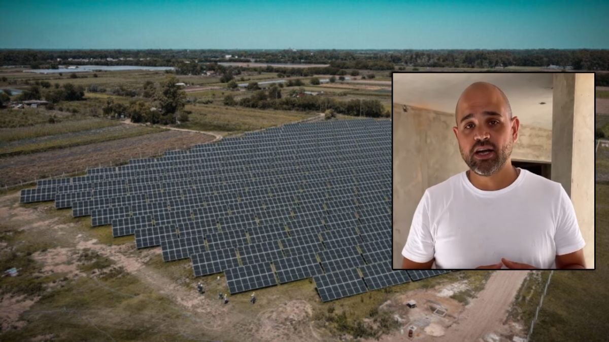 Bruno Scarcelli dio detalles del nuevo parque solar que se instalará en Alberti