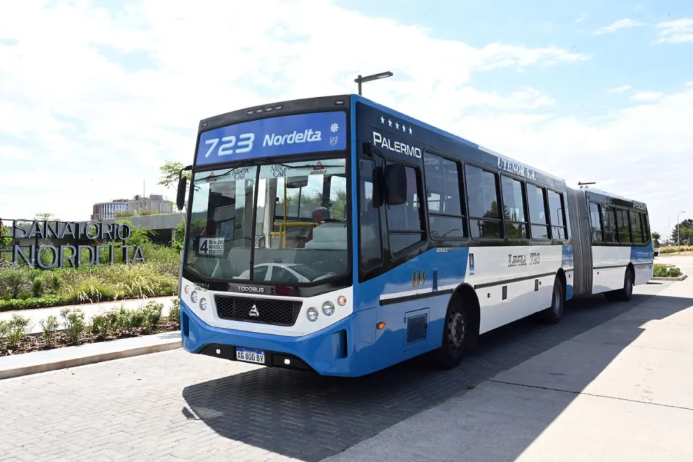 La línea 723 presentó nuevas unidades de colectivos en Nordelta