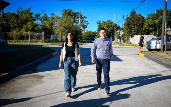 Nardini habilitó una nueva pavimentación en Ing. Adolfo Sourdeaux