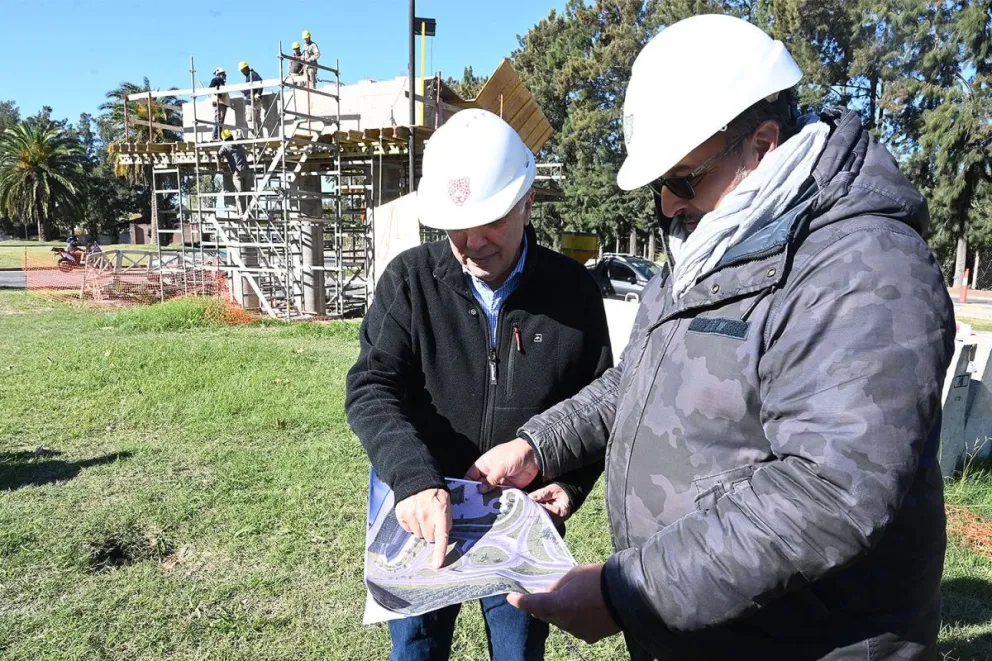 Zamora monitoreó el avance del nuevo puente sobre Camino Bancalari-Benavídez