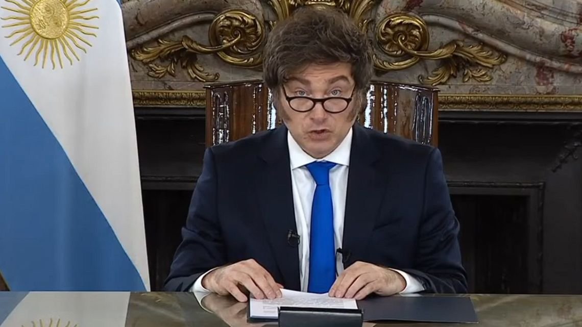 Javier Milei anuncia nuevas medidas de gobierno en cadena nacional