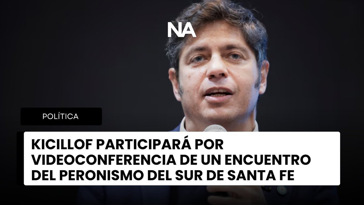 Kicillof participará por videoconferencia de encuentro peronista en Santa Fe