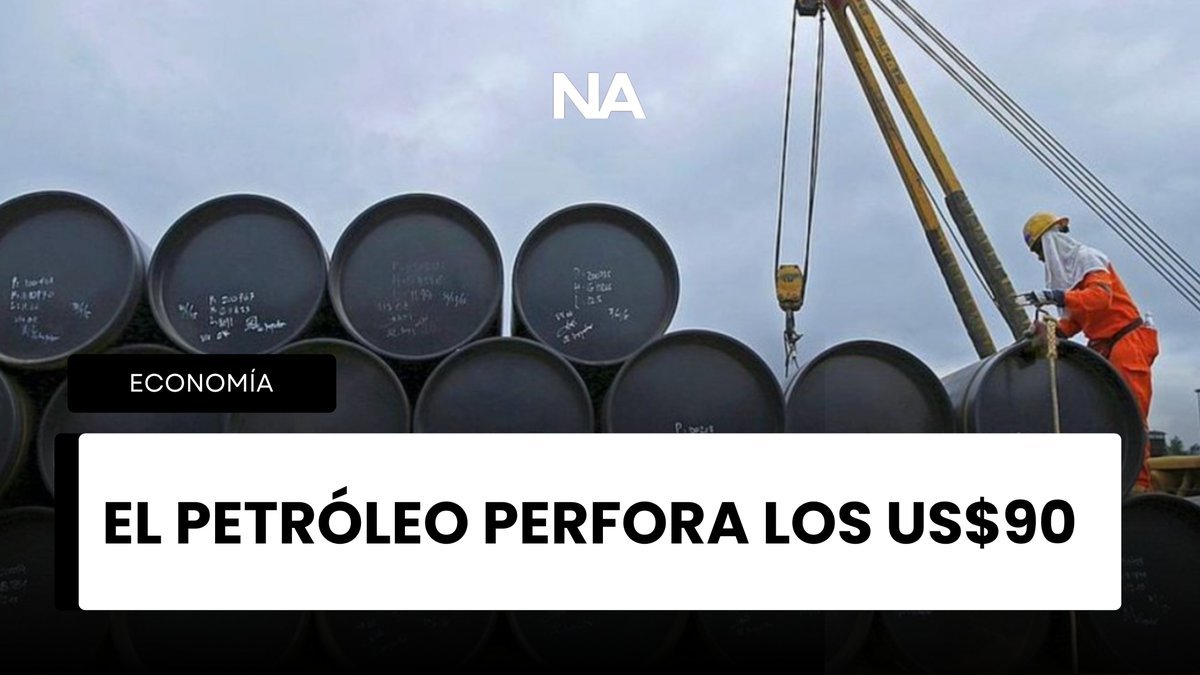 El petróleo perfora los US$90 y el Brent cae hasta los US$87,78