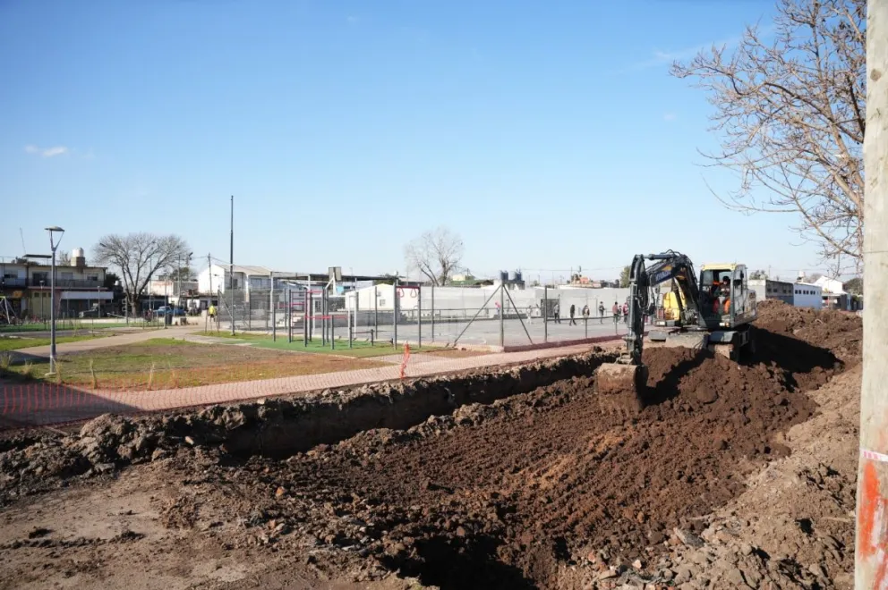 Avanza la obra pública en distintos barrios de Santa María