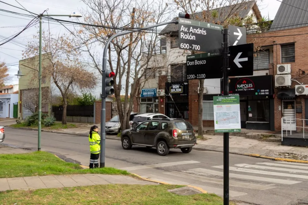 Reordenamiento vial: se modificó el sentido de circulación de dos calles en Las Lomas