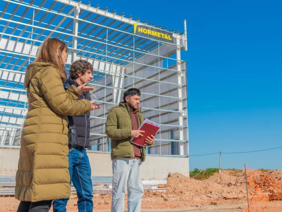 Andreotti visitó el avance del Parque Industrial de San Fernando